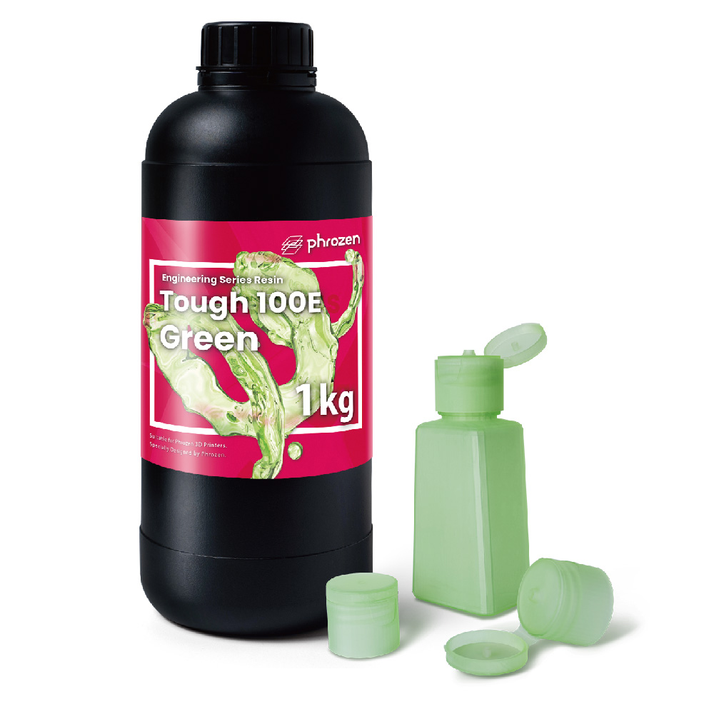 Phrozen 普羅森 工程韌性 Tough 100E 樹脂 - 綠色 (1KG裝) 3D列印耗材
