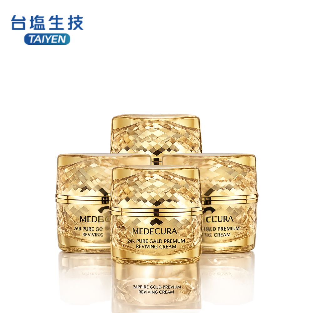 台鹽生技 24K黃金鑽肽緊膚霜30ml_4入