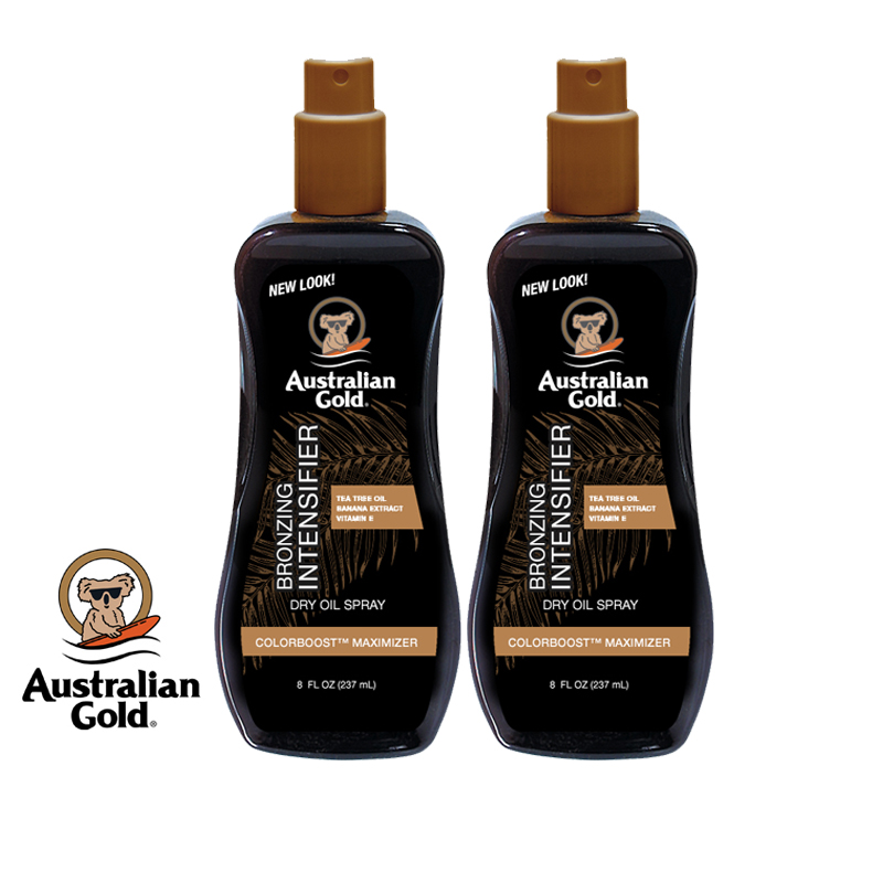 Australian Gold 金色澳洲【全身助曬組】臉部 助曬乳液室內戶外用120ml 強效黝黑助曬油237ml