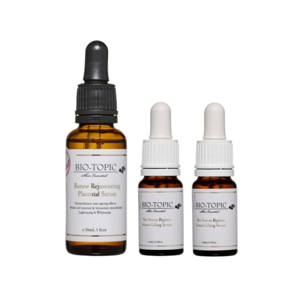 BIO-TOPIC 塔碧絲 活齡超值E組 (活齡玫瑰胎盤精純露30ml+活齡蜂毒精純露10ml*2)