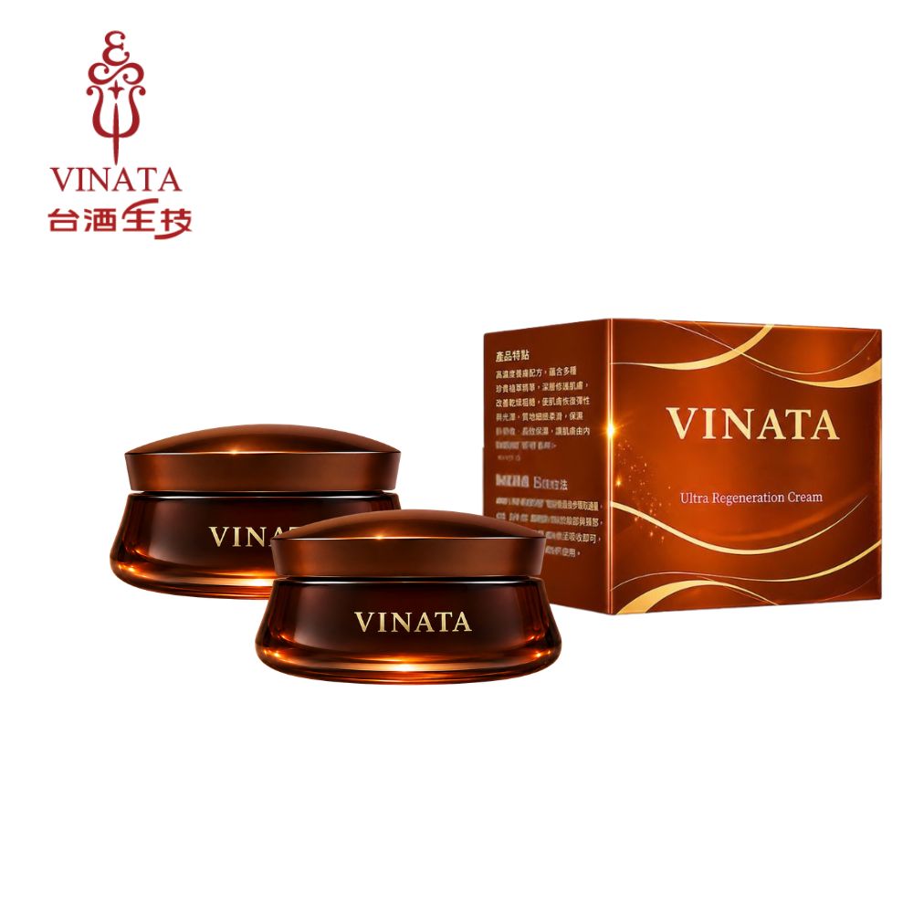 VINATA 台酒生技 酒粕修復肌能霜2入組(30g×2)