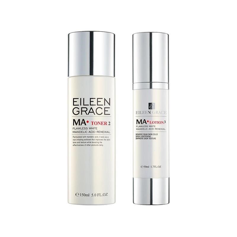 EILEEN GRACE 妍霓絲 杏仁酸煥膚乳液50ml*1+杏仁酸煥膚化妝水150ml*1