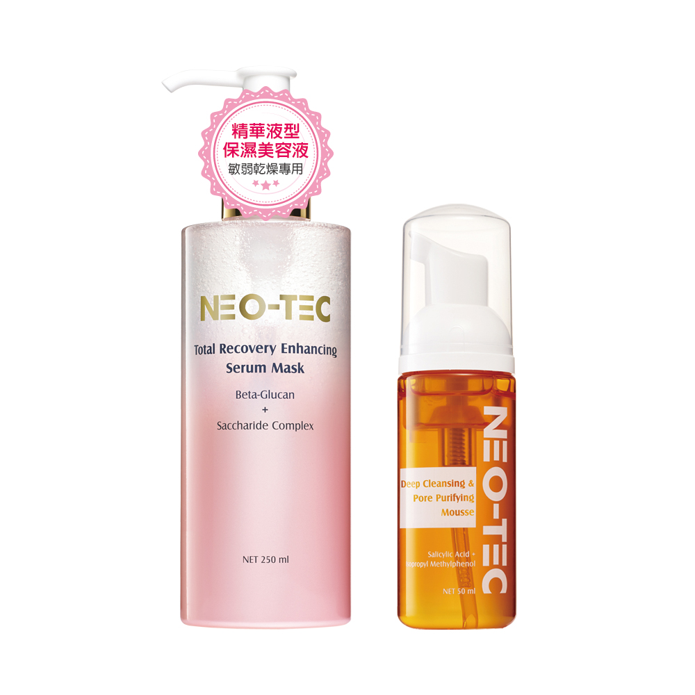 NEO-TEC 葡聚醣精華美容液250ml【加贈】水楊酸深層潔顏慕斯50ml