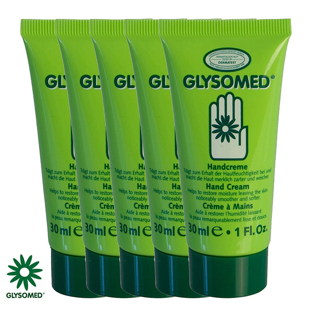 GLYSOMED 葛妮絲 甘菊護手霜(滋潤型) 淡雅清香30ml*5【敏感肌適用】德國原裝進口