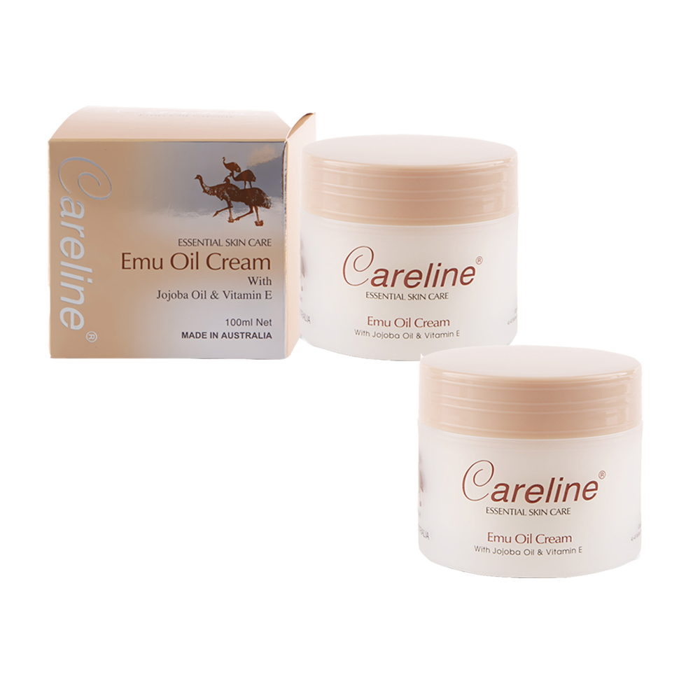 【澳洲Careline】鴯鶓油綿羊霜含荷荷芭油及維他命E (2入組 100ml/罐)