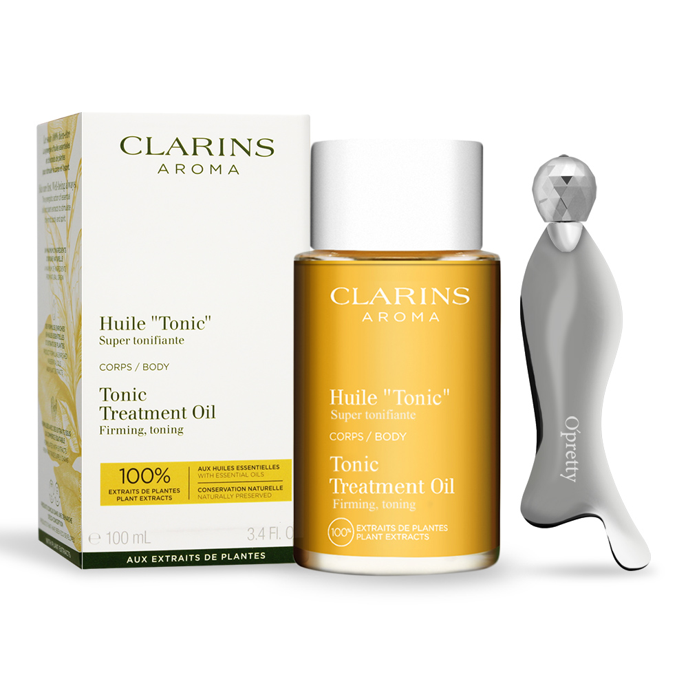 Clarins 克蘭詩 身體調和按摩組[護理油100ml+紓壓按摩器]