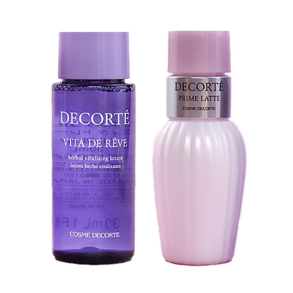 DECORTE 黛珂 水乳套裝(甦妍淨化前導液30ml+酪梨嫩白平衡乳30ml)