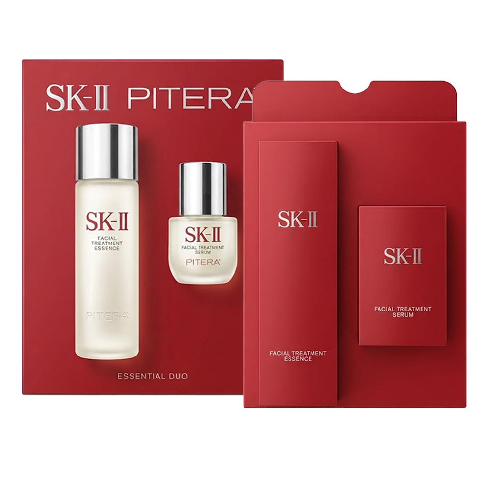 SK-II PITERA 雙精華組(青春露75ml+青春精華液10ml)★新品上市/青春鎖精華/青春鎖/抗老/保濕) 專櫃公司貨