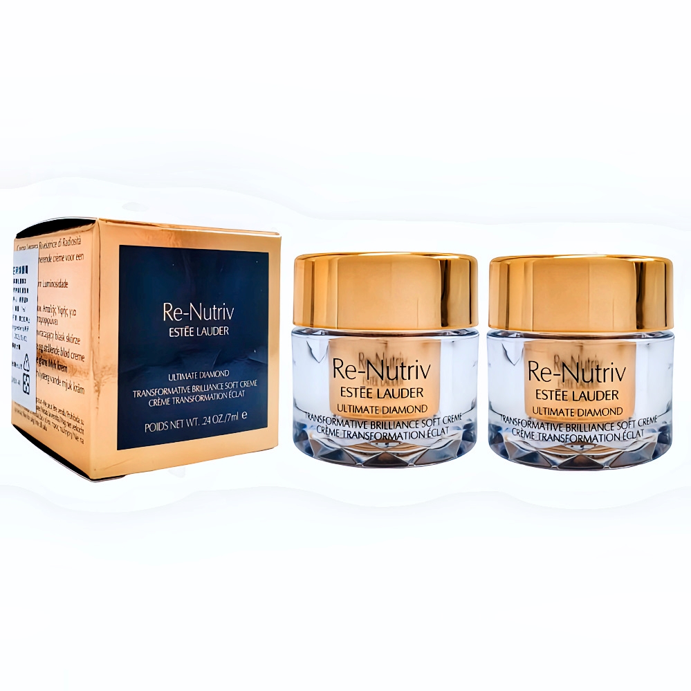 ESTEE LAUDER 雅詩蘭黛 白金級黑鑽松露逆時煥顏霜7ml*2入組 讓肌膚彈潤透亮綻現年輕光采