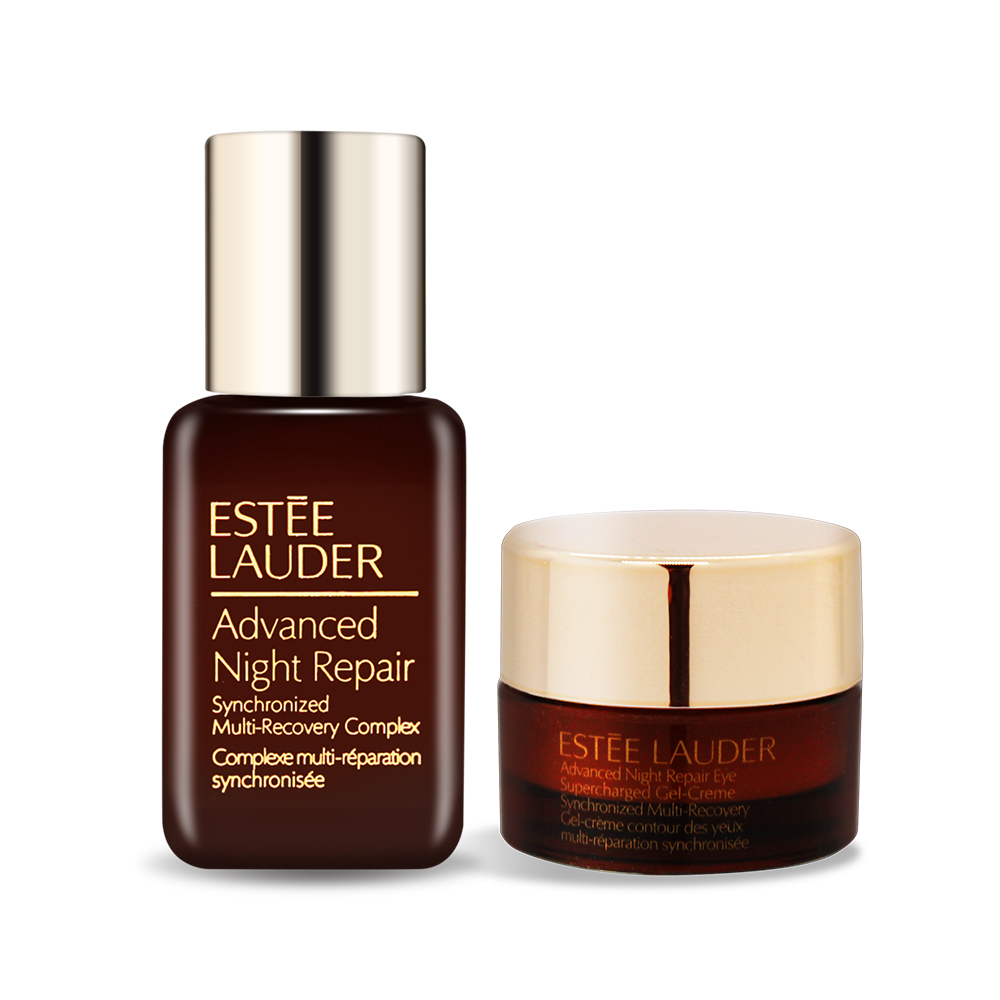 ESTEE LAUDER 雅詩蘭黛 特潤全能修護亮眼霜(5ml)+特潤超導全方位修護露(15ml)