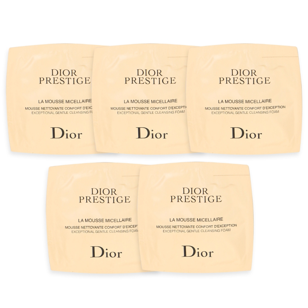 Dior 迪奧 精精萃再生玫瑰潔顏乳 5ml x 5入組 PP包 試用包 旅行小樣
