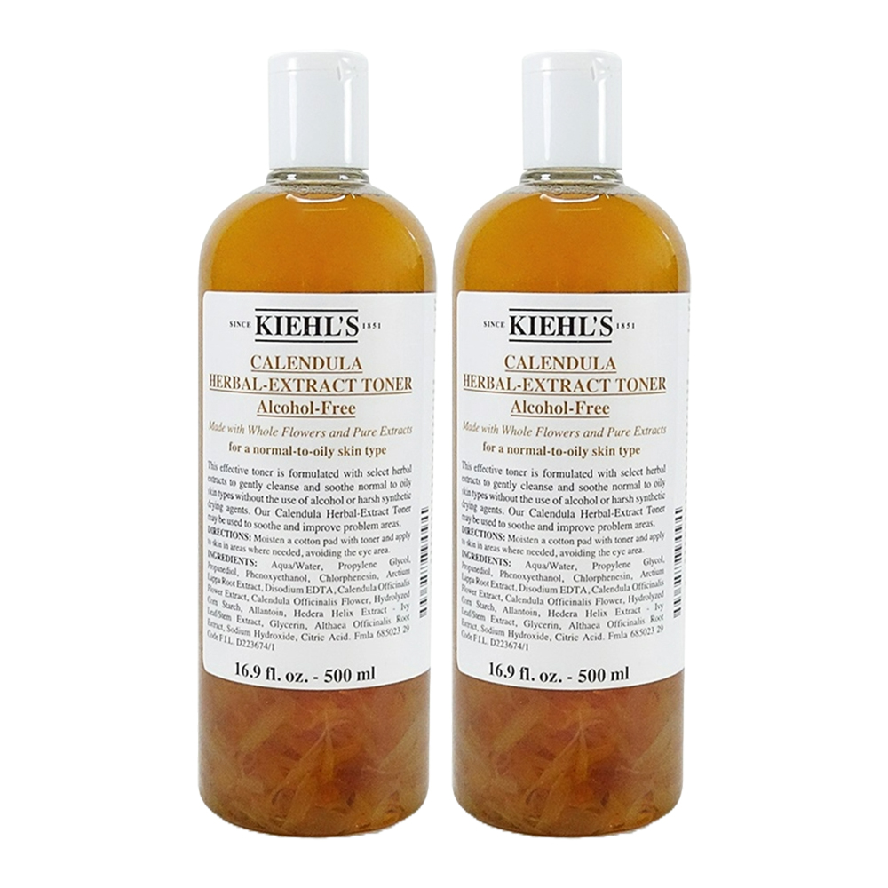 KIEHL'S 契爾氏 金盞花精華修護化妝水500ml x2入組 #新版★保濕/舒緩/大瓶裝/禮物/送禮推薦(國際航空版)