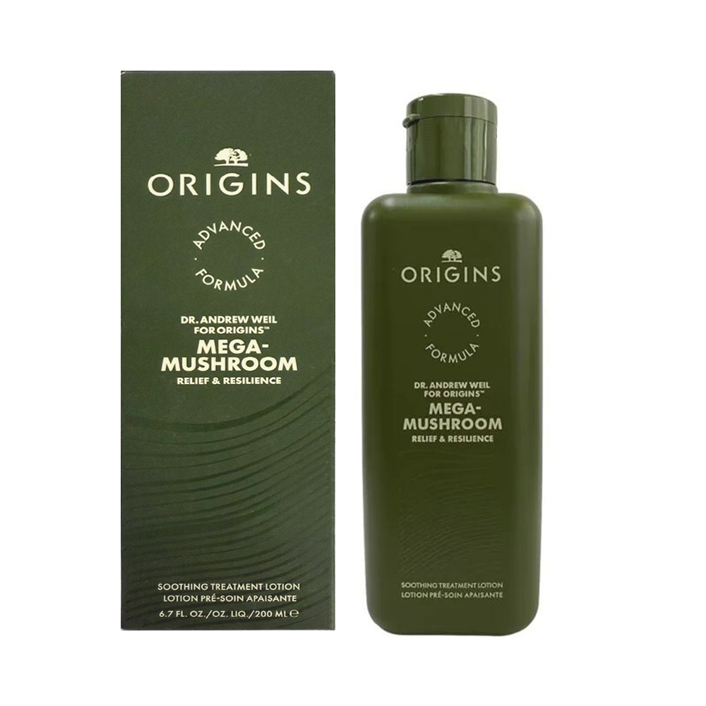 ORIGINS 品木宣言 青春無敵靈芝光潤機能水 200ml 新包裝 (盒損商品 國際航空版)