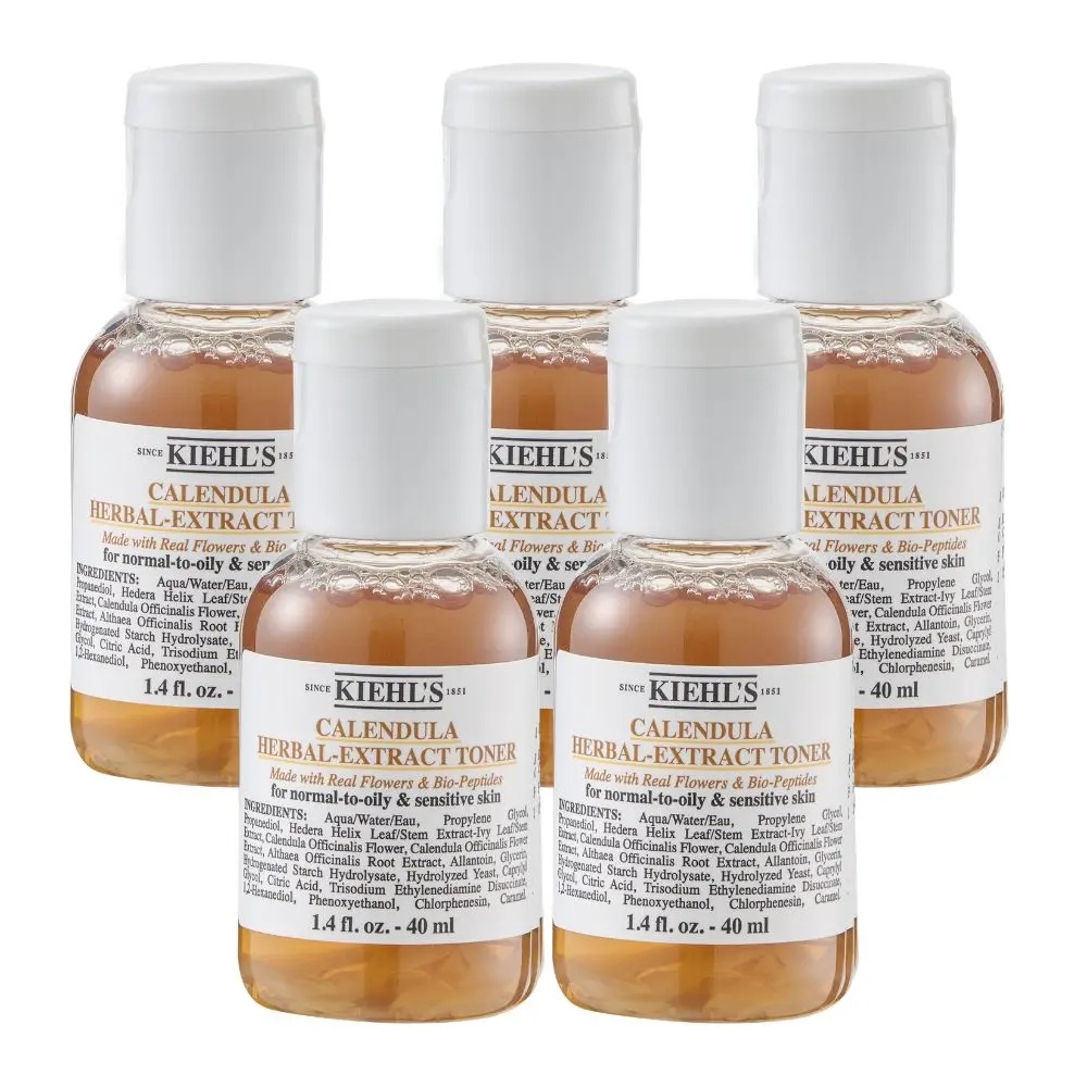 KIEHL'S 契爾氏 (金盞花化妝水) 金盞花精華修護化妝水40ml 五入組 公司貨(效期2028/12)