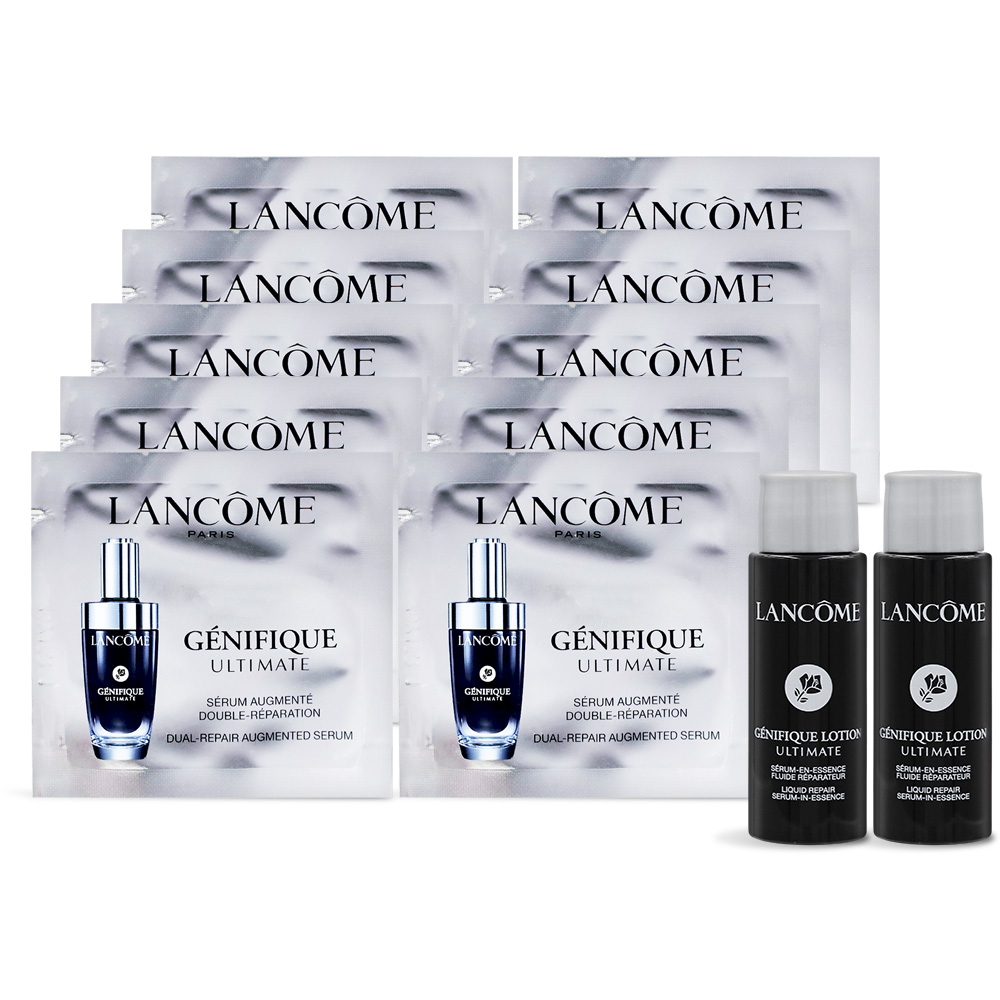 Lancome 蘭蔻 超極限肌因精華露(10mlX2)+超極限肌因賦活露(1mlX10)-公司貨