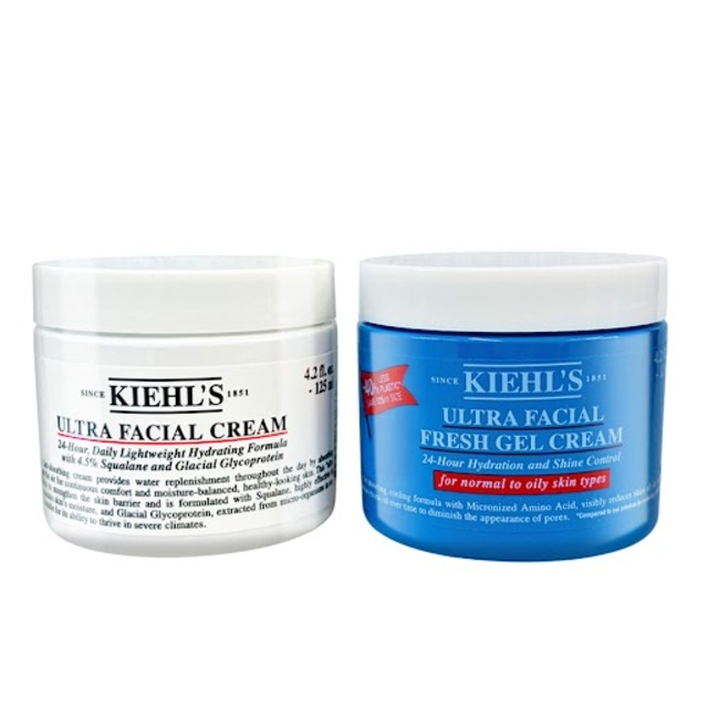 KIEHL'S 契爾氏 冰河醣蛋白舒敏修護保濕霜/吸油水感凝凍125ml 任選★(保濕/修護/醫美術後可用/輕爽不致粉刺)國際航空版