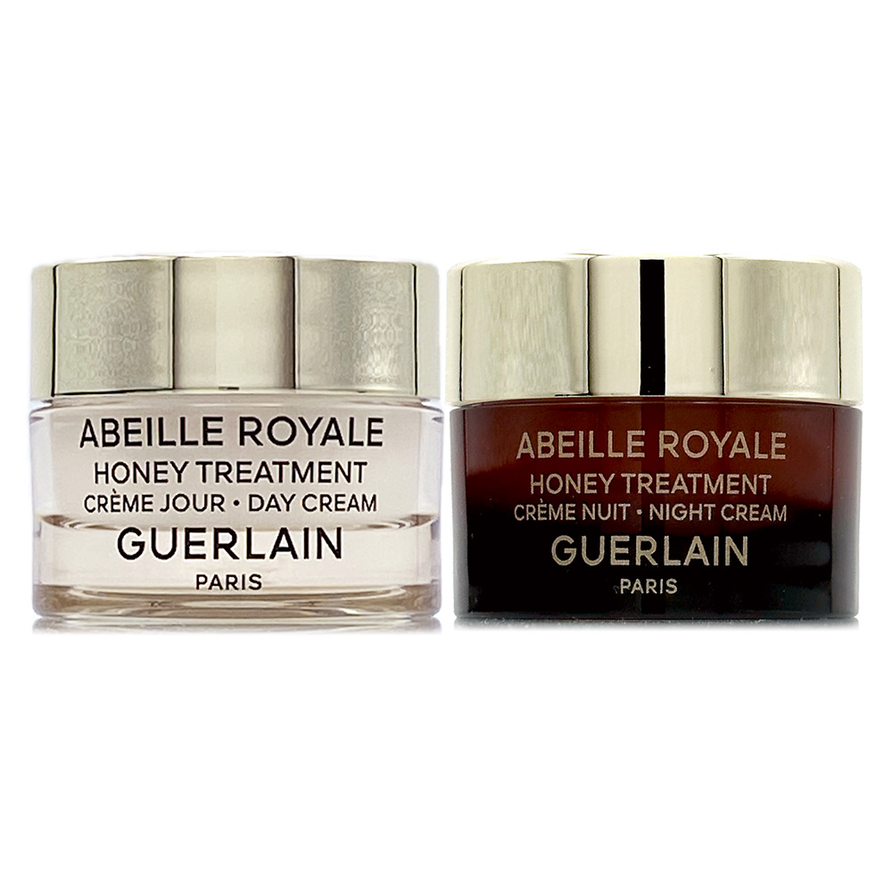 Guerlain 嬌蘭 皇家蜂王乳蜂蜜修護白霜6ml+蜂蜜修護黑霜6ml