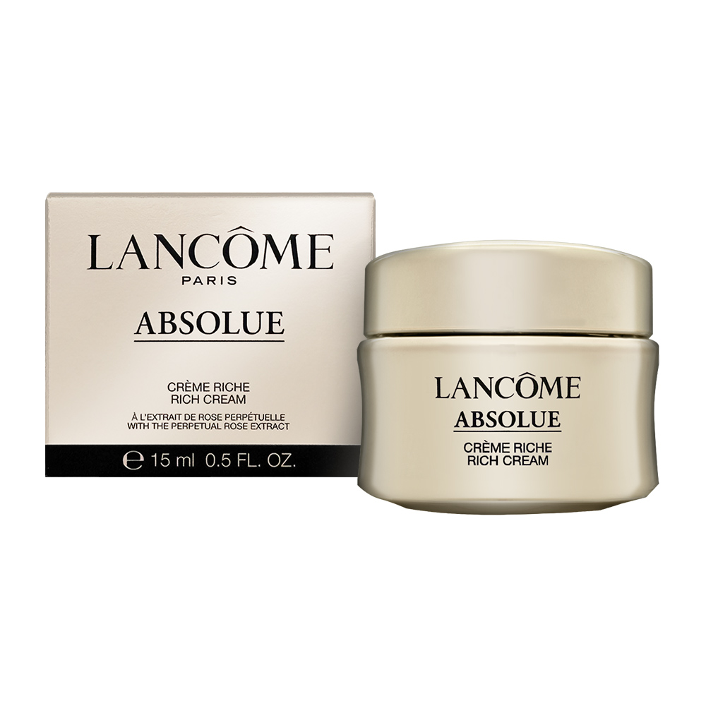Lancome 蘭蔻 絕對完美黃金玫瑰修護乳霜 15ml #豐潤版 Rich Cream★(貴婦乳霜/抗老/禮物/送禮推薦) 國際航空版