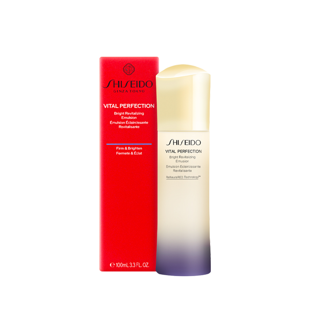 SHISEIDO 資生堂 激抗痕亮采緊緻乳 100ml #輕盈版 ★(發光乳/精華乳/乳液/抗老/緊緻/提亮/按壓式) 國際航空版