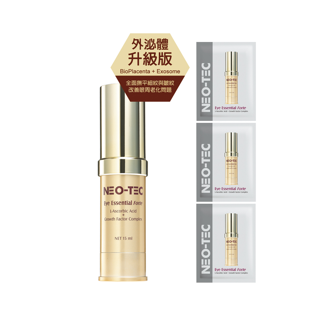NEO-TEC 多元賦活因子明眸菁萃15ml(外泌體版)【加贈】賦活因子精華霜2gm(外泌體版)X3