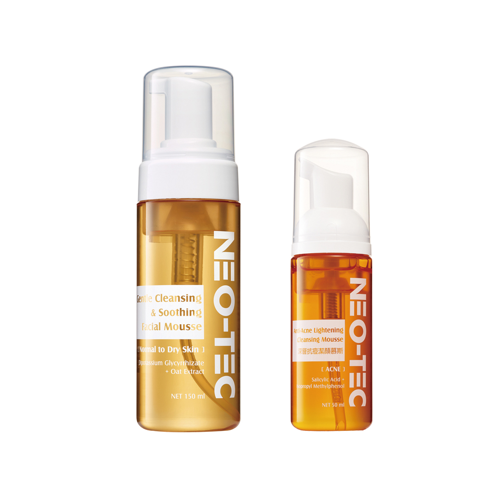 NEO-TEC 胺基酸舒緩潔顏慕斯150ml【加贈】抗痘慕斯50ml