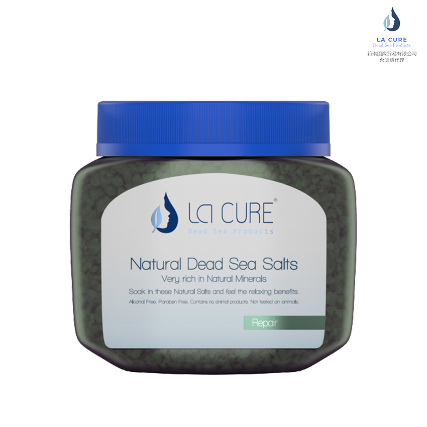 【La Cure】死海活性礦物沐浴鹽(綠)500g《小顆粒罐裝》Dead Sea Bath Salt-green