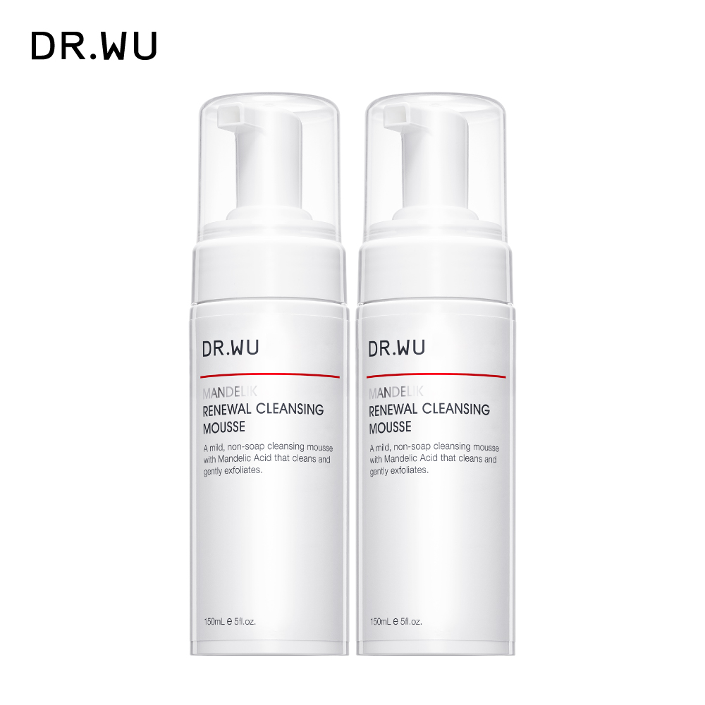 DR.WU 達爾膚 杏仁酸煥膚潔顏慕斯150ML 2入組