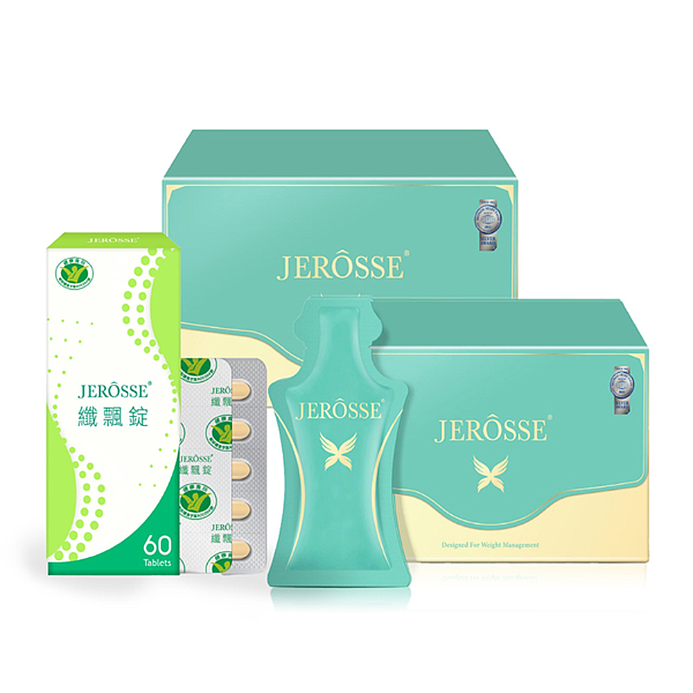 JEROSSE 婕樂纖 【VIP優惠組】纖飄錠1盒+纖纖飲2盒