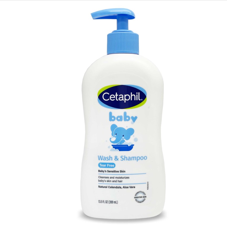 Cetaphil 舒特膚 嬰幼兒 金盞花洗髮沐浴乳 二合一 13.5oz/399ml 壓頭大瓶裝