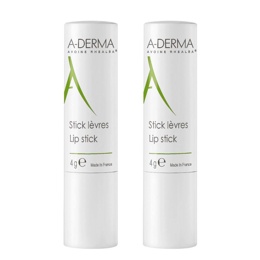 A-DERMA 艾芙美 《2入組》 複方維他命護唇膏4g