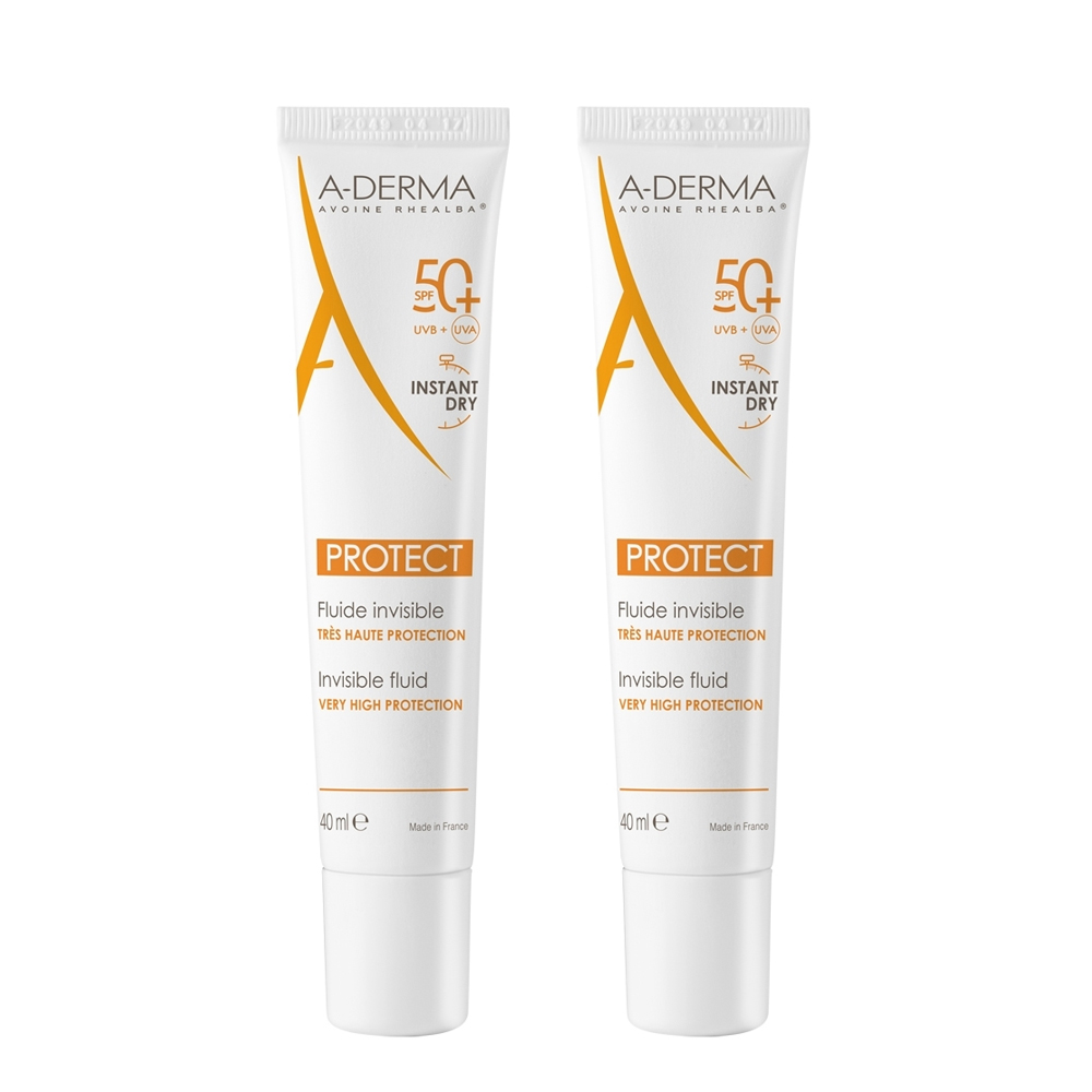 A-DERMA 艾芙美 燕麥超輕感隔離乳SPF50+ 40ml(2入組)