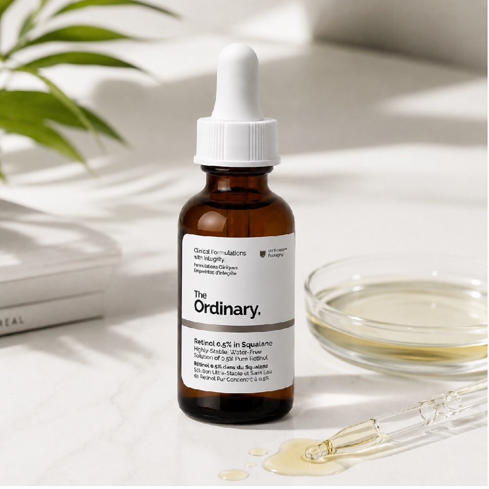 The Ordinary 視黃醇0.5%角鯊修護精華 30ml|淡化細紋|緊緻保養|