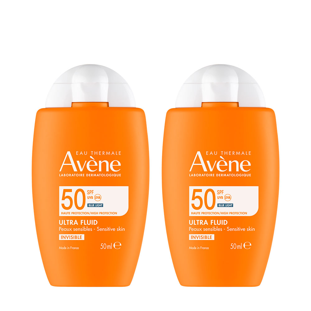 Avene 雅漾 極速清爽防曬液SPF50 50ml(2入組)