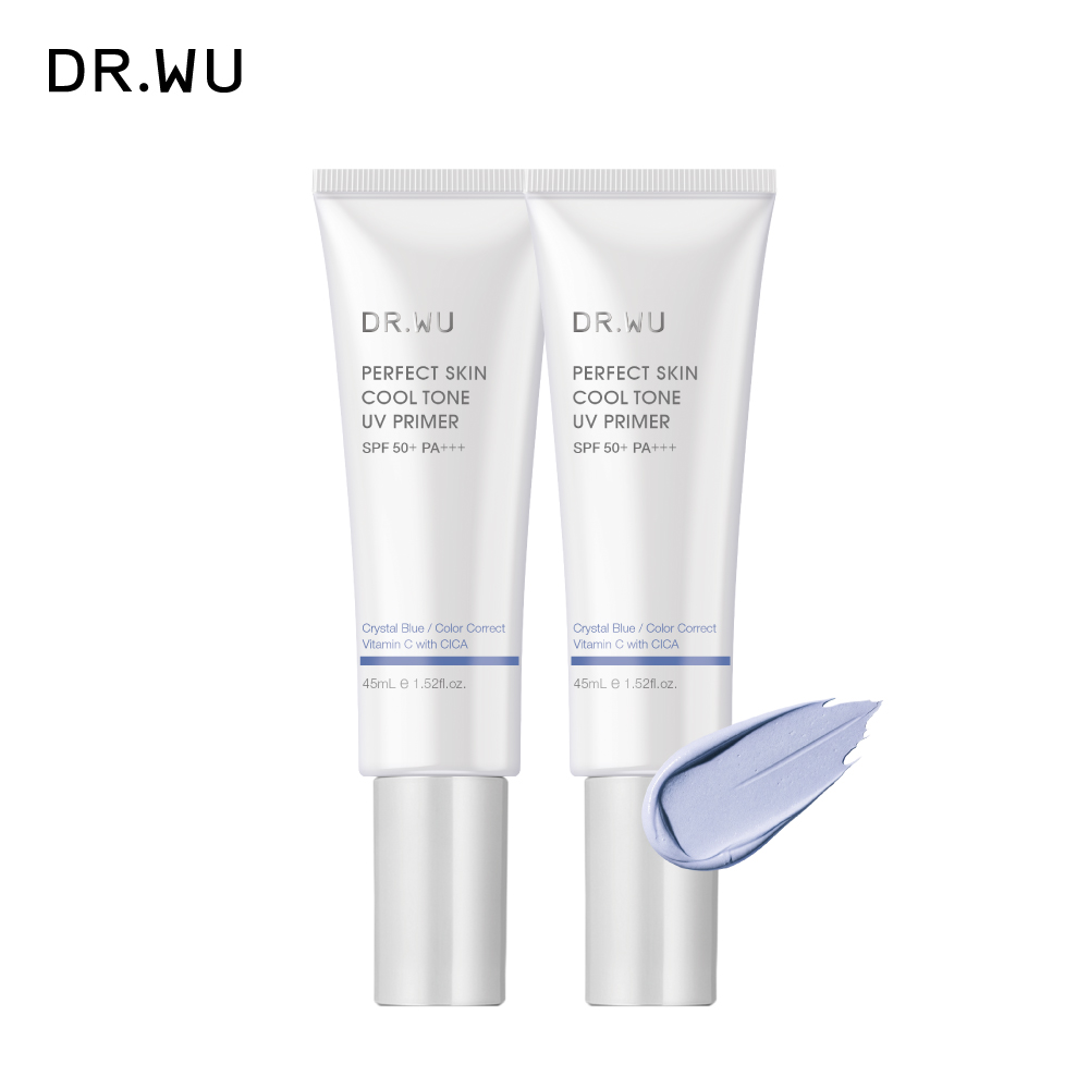 DR.WU 達爾膚 美顏濾鏡UV妝前乳(冷調藍)SPF50+ 45ML(2入組)