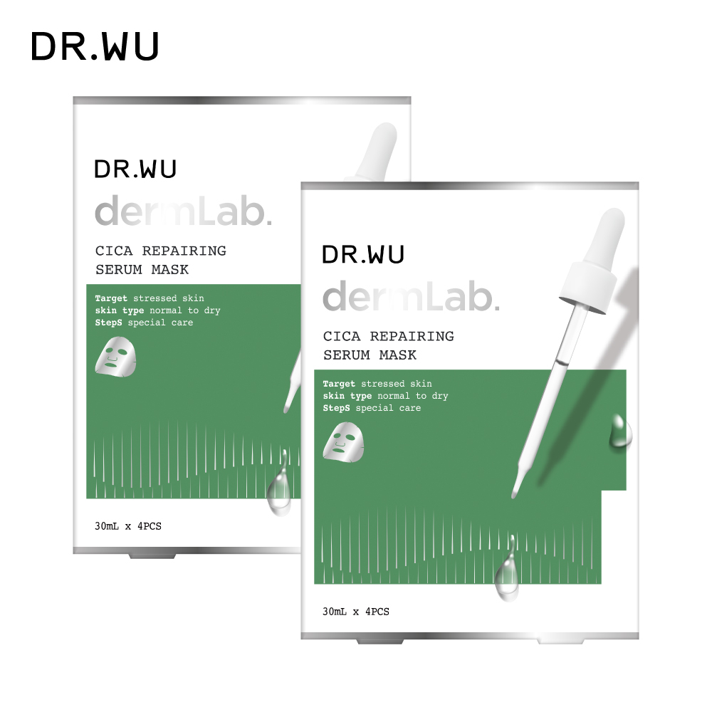 DR.WU 達爾膚 積雪草舒敏精華面膜4入(2入組)-共2入