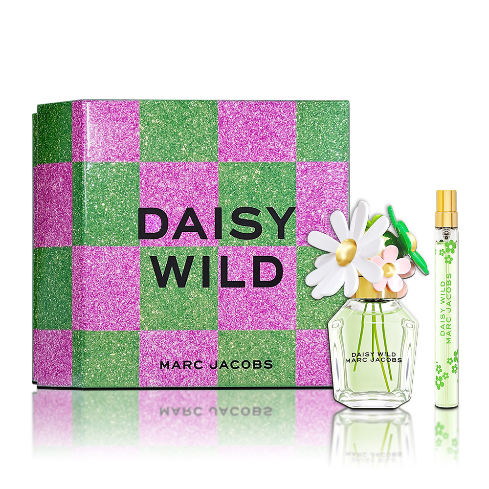 MARC JACOBS Daisy Wild 繽紛假期綠野之露經典禮盒(淡香精50ML+隨身瓶10ML)