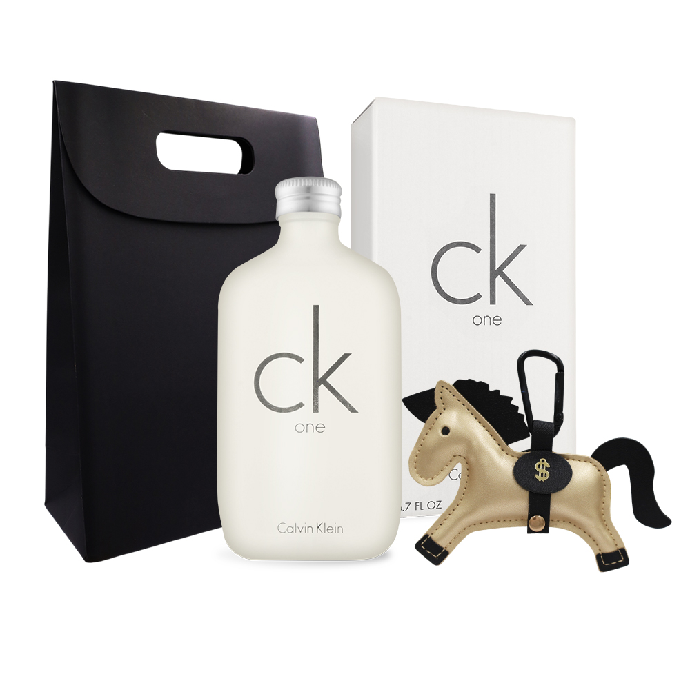 Calvin Klein CK 經典香氛限量質感禮[CK ONE中性淡香水(200ml)+皮革小