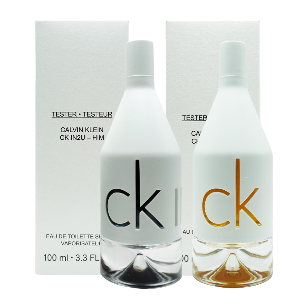 Calvin Klein 凱文克萊 CK IN2U女性|男性淡香水(100ml) 白盒TESTER版