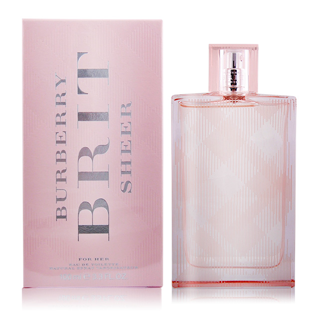 BURBERRY 巴寶莉 粉紅風格女性淡香水 Brit Sheer(100ml) EDT-國際航空版