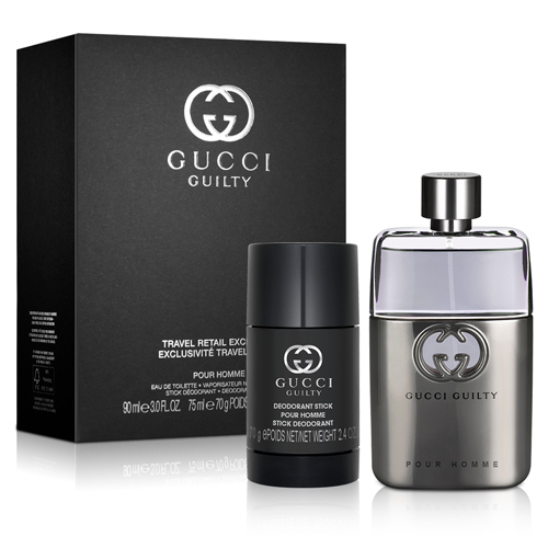 GUCCI 古馳罪愛男性淡香水禮盒(淡香水90ml+體香膏70g) - PChome 24h購物