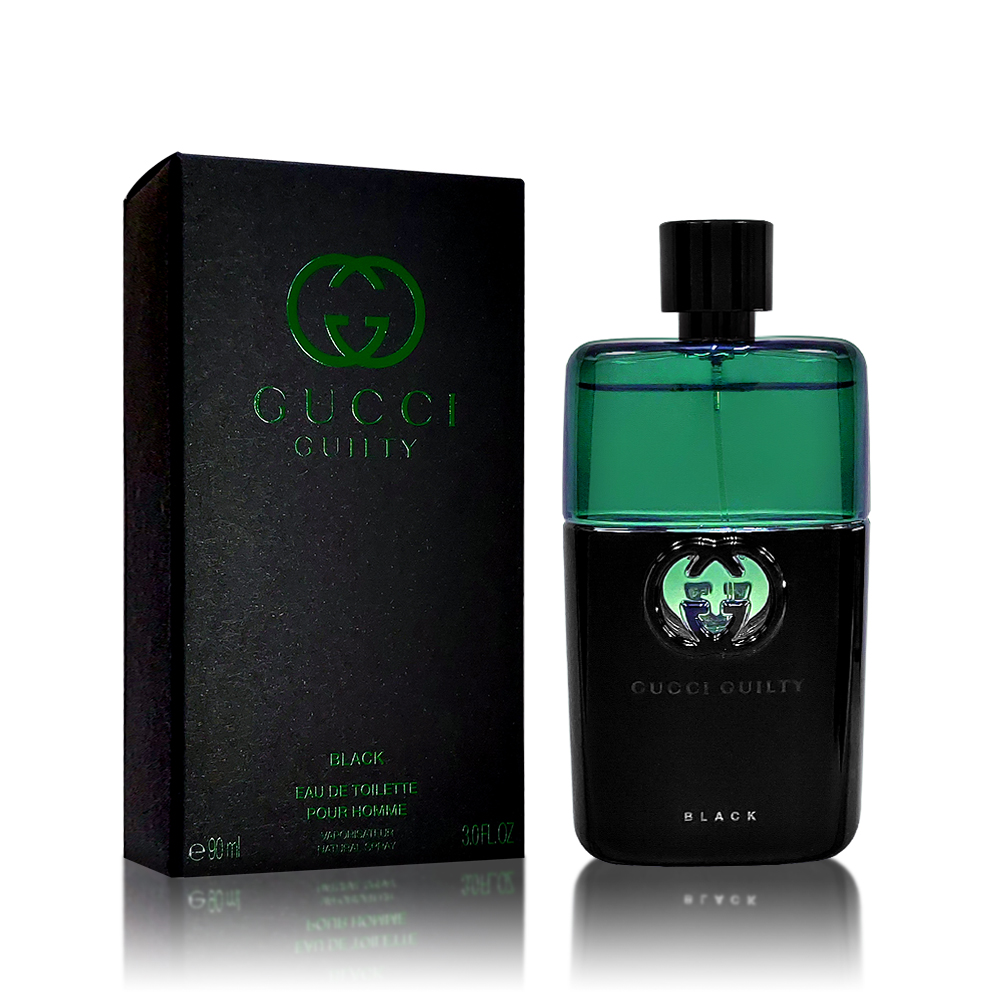 GUCCI GUILTY BLACK 香水 90ml 新品未使用 GUCCI 古馳Guilty Black 罪愛夜男性淡香水90ML - PChome 24h購物