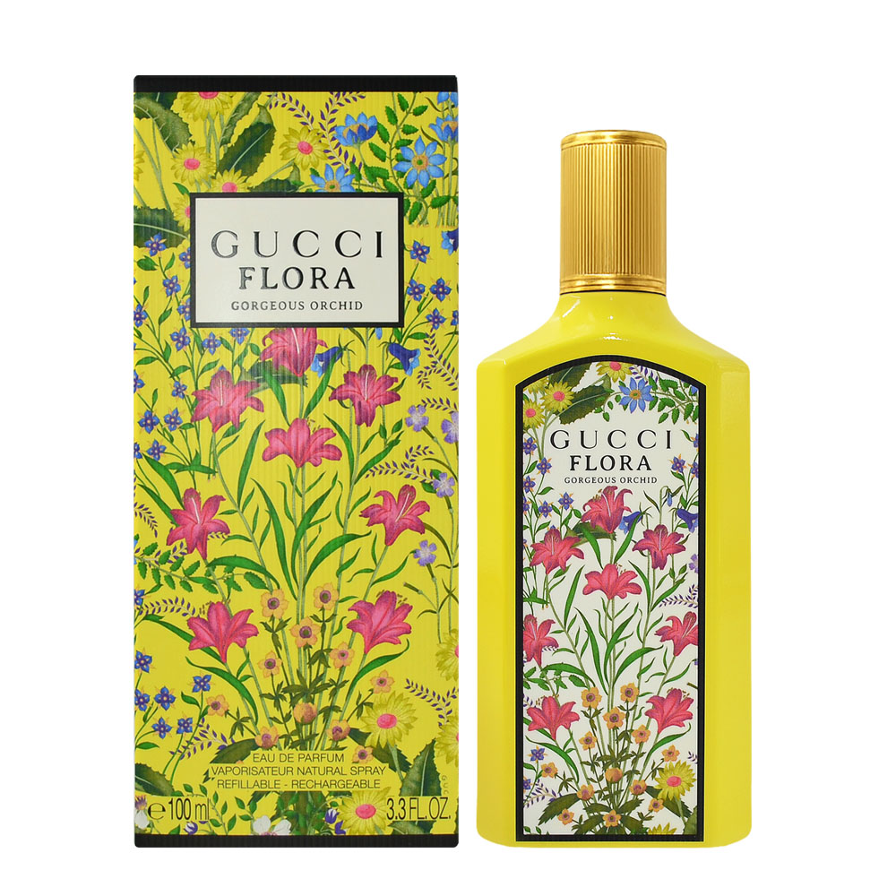 GUCCI 古馳華麗蘭花之約女性淡香精100ml Flora Gorgeous Orchid EDP 總