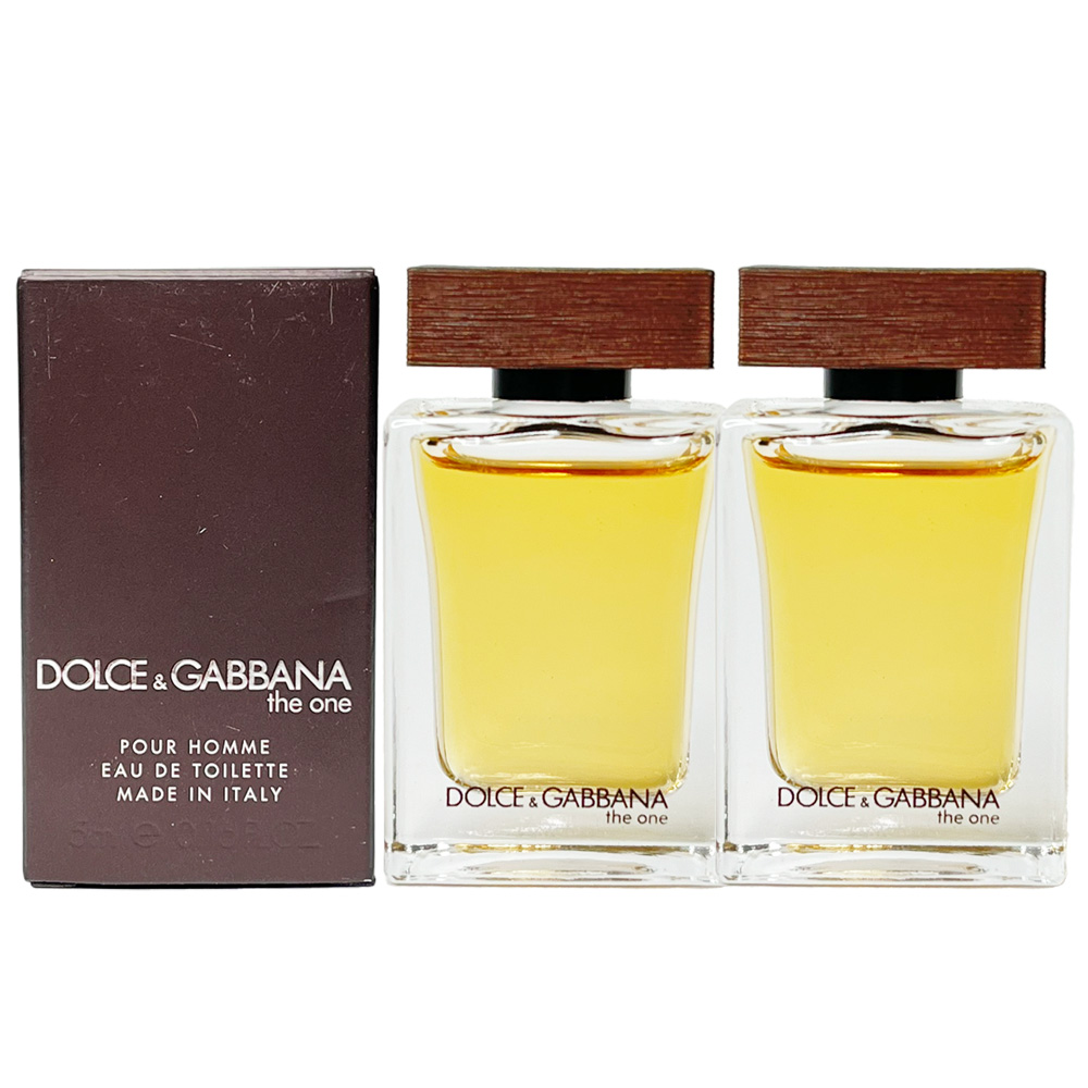 DOLCE & GABBANA D&G THE ONE 唯我男性淡香水 5ml 小香X2入組