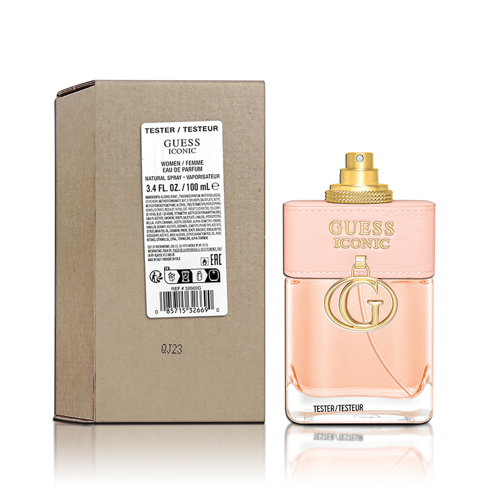 GUESS ICONIC 鉑金典藏女性淡香精 100ML 無蓋 TESTER 環保包裝