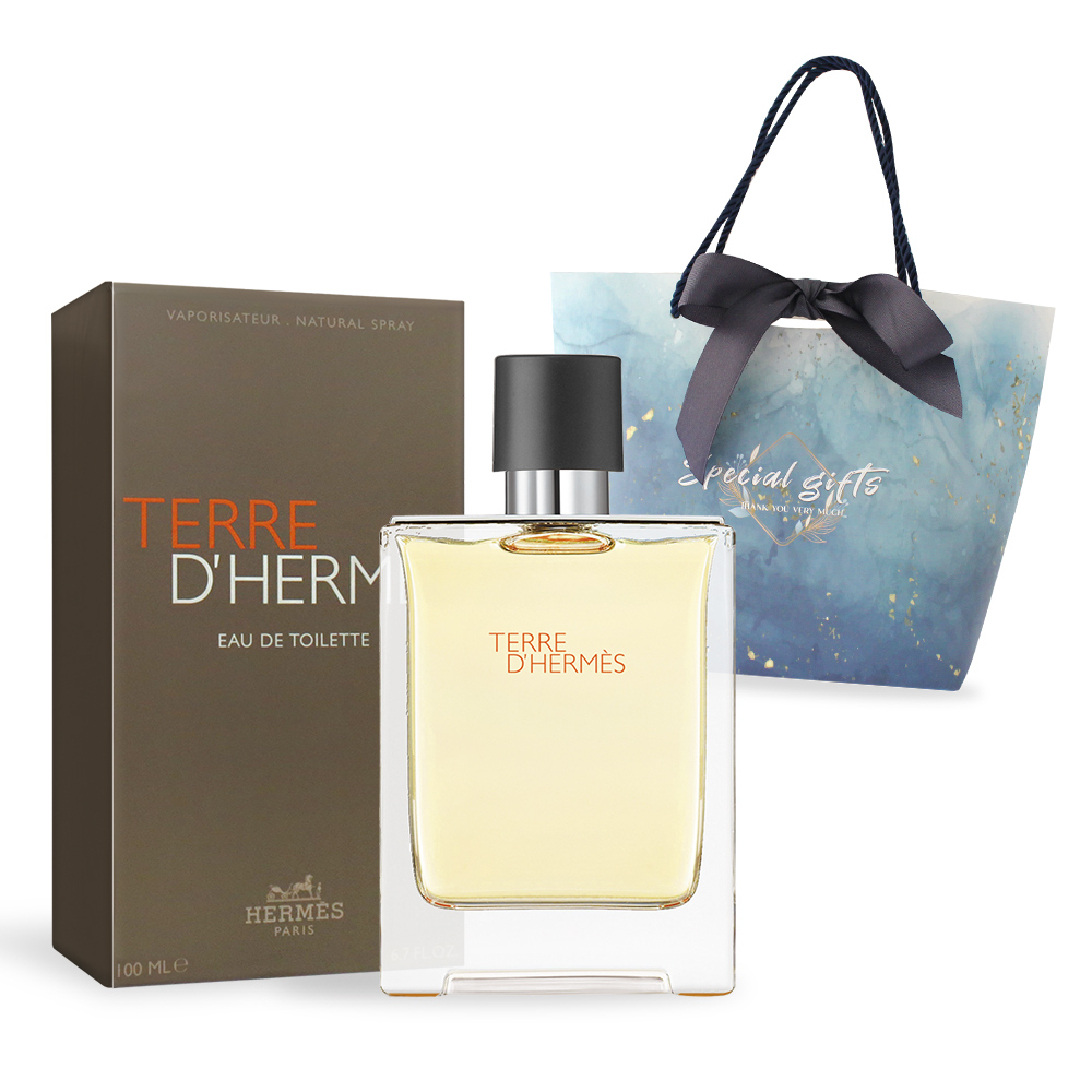 HERMES 愛馬仕 TERRE d大地男性淡香水(100ml)-贈禮品袋