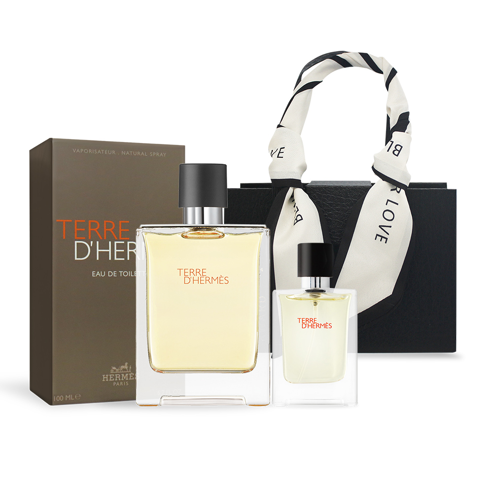 HERMES 愛馬仕 大地男性淡香水禮盒(100ml+12.5ml)-國際航空版（其他規格）