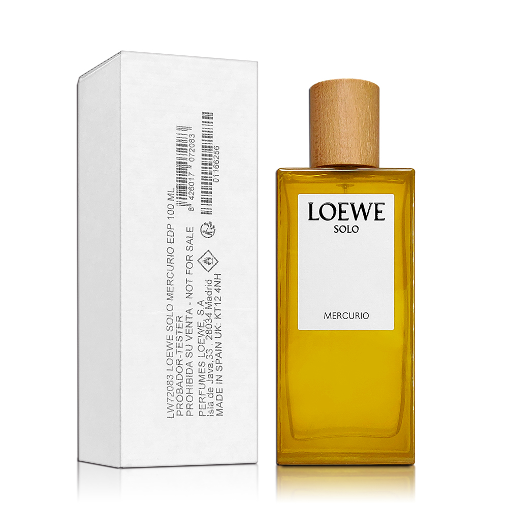 LOEWE 羅威Solo Mercurio 水銀男性淡香精100ML TESTER 環保包裝