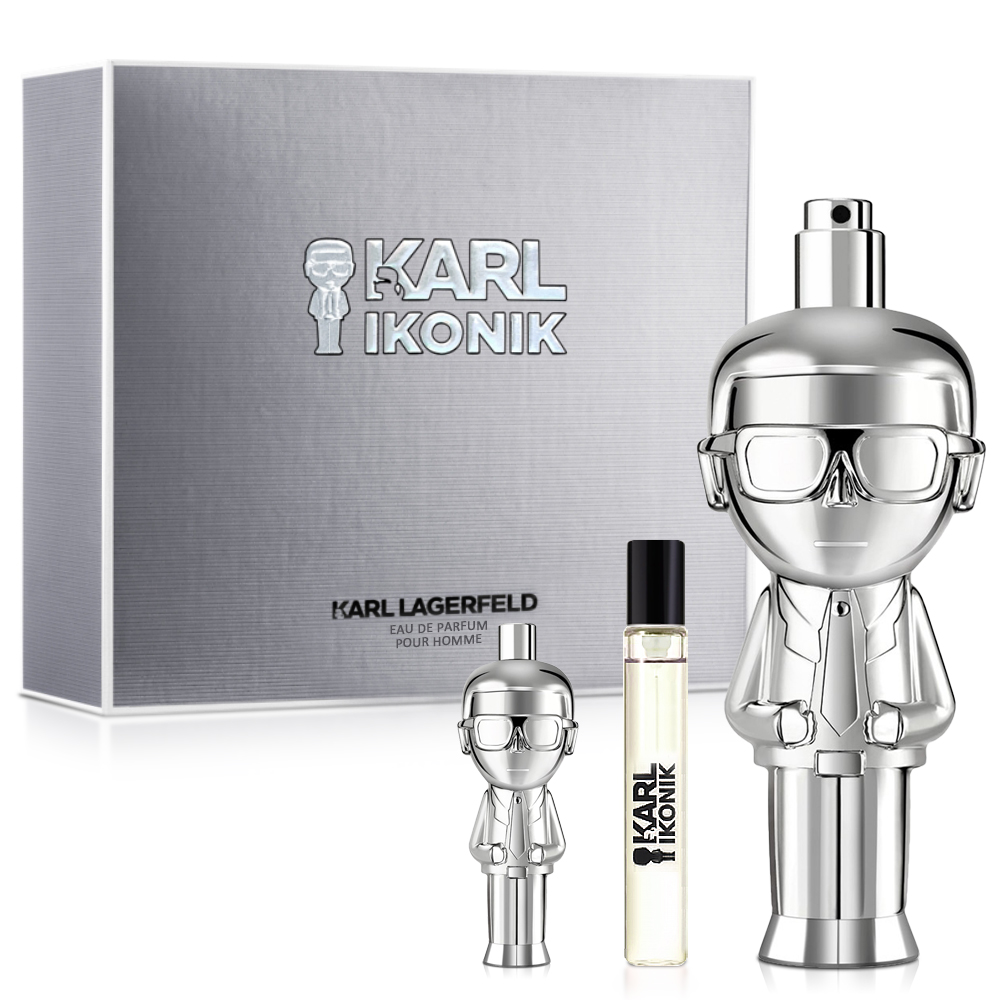 Karl Lagerfeld 時尚大帝極光銀男性淡香精禮盒(淡香精100ml+隨行香氛7.5ml+小香4.5ml)
