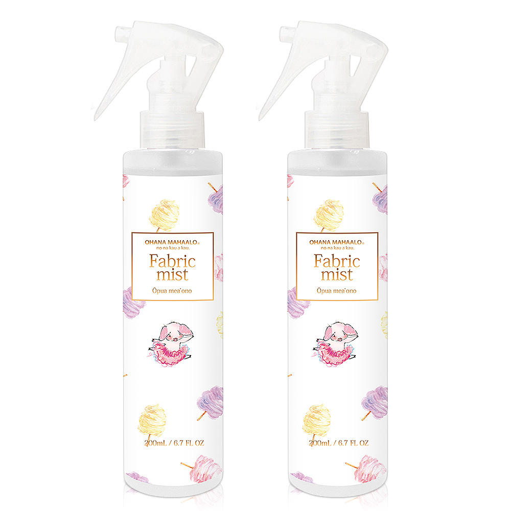 OHANA MAHAALO 珍豬粉櫻居家恬謐衣物環境清新噴霧(200ml)X2入