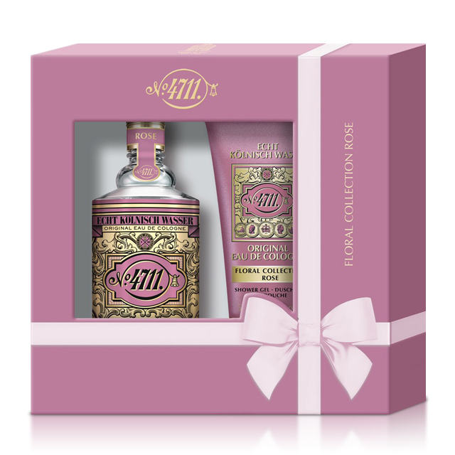 No.4711 Floral Cologne Rose 玫瑰古龍水禮盒(古龍水100ml+沐浴精50ml)